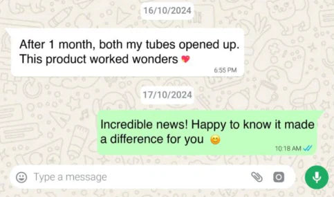 Tubal Blockage Cleared in 1 Month!