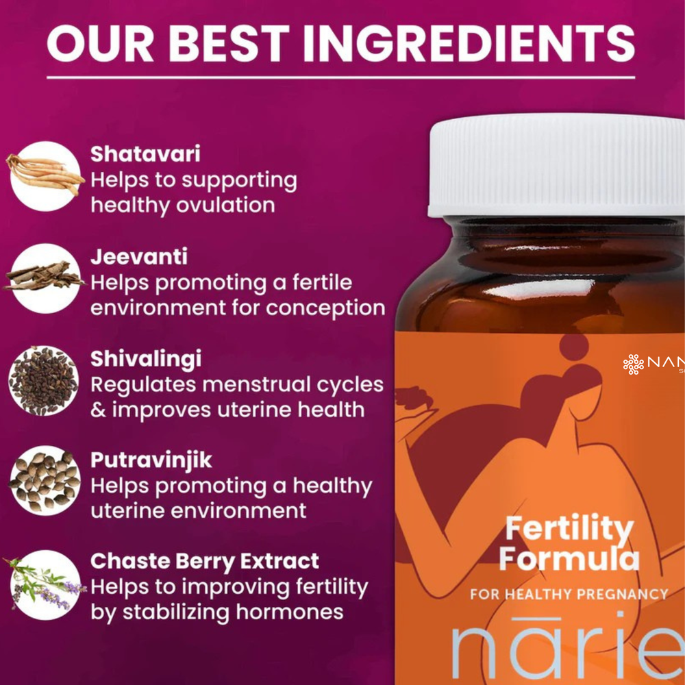 Ayurvedic Nano Sciences Narie Fertility Formula Tablets to Conceive Naturally