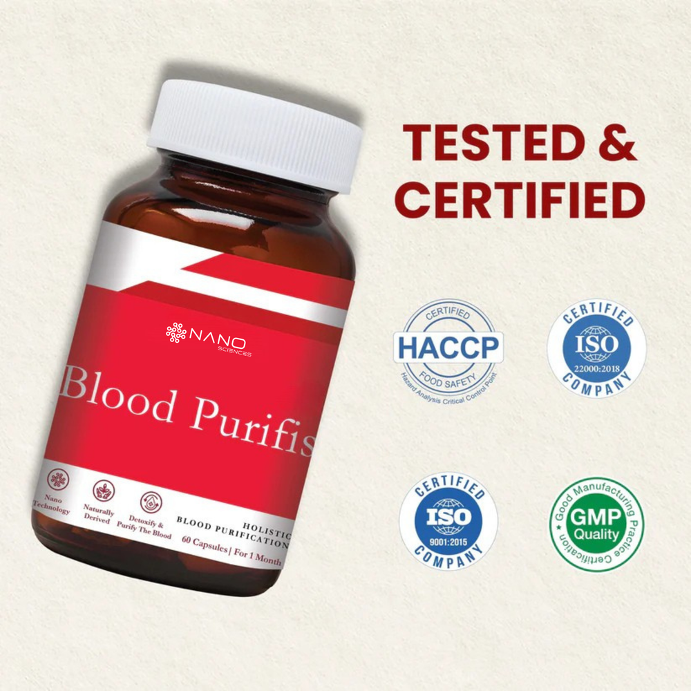 Ayurvedic Blood Purifier For Acne | 6-Herb Nano Formula