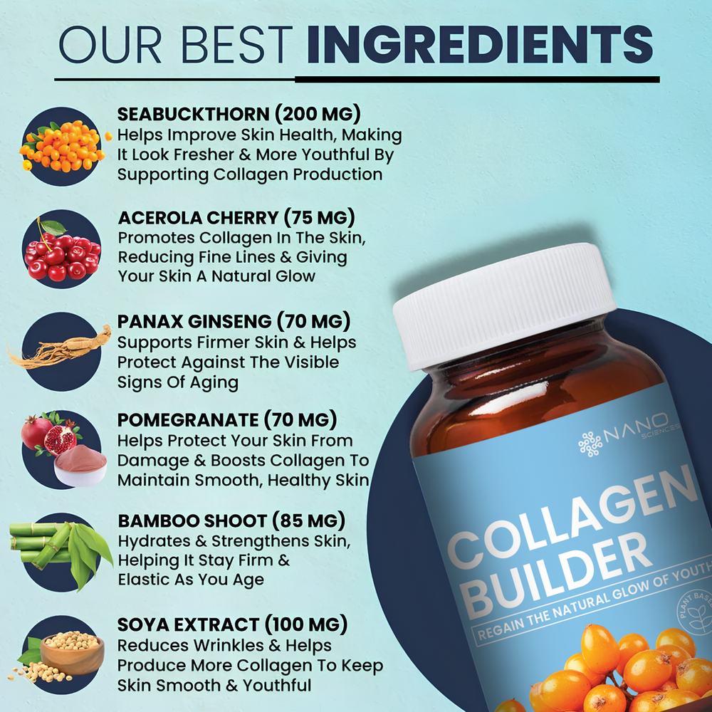 Nano Collagen Builder Capsules For Skin Whitening